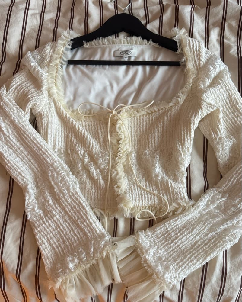 Mirror Palais Ruffle Silk Top - Image 3