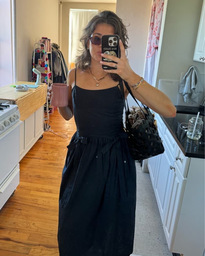 Damson Madder Bow Dress - Image 1