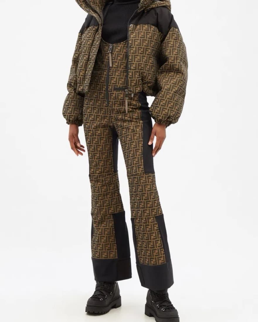 Fendi Logo Canvas Ski Suit  - Image 4