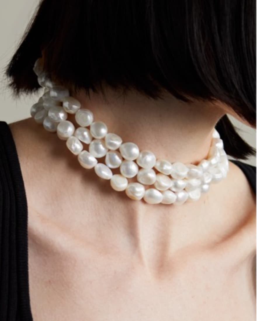 Cult Gaia Pearl Choker - Image 1