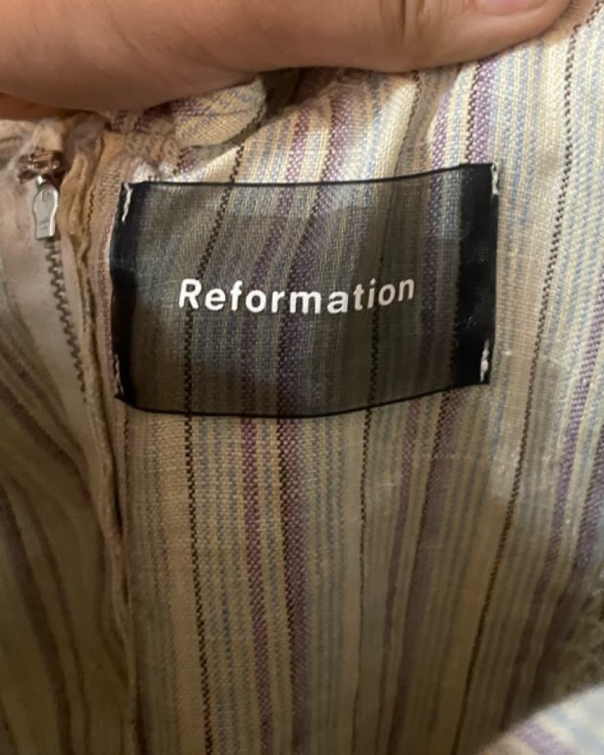 Reformation  Mini Linen Dress - Image 5