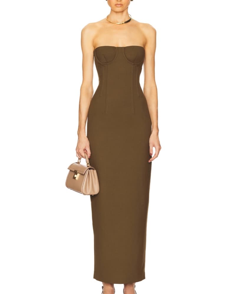 HELSA Linear Suiting Dress  - Image 1