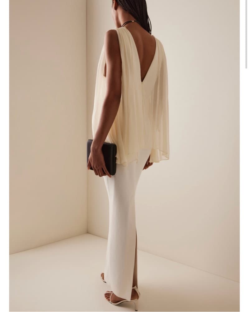 Tove Galina Crepe Maxi Cape Dress - Image 3