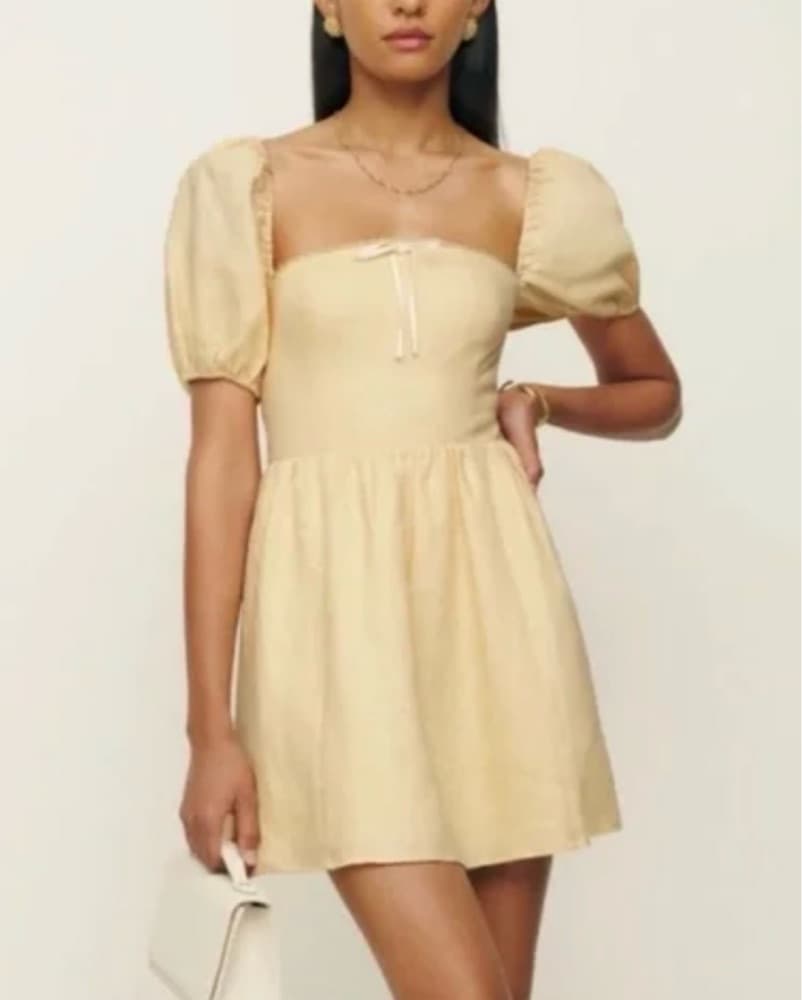Reformation Dress Yellow - Image 1