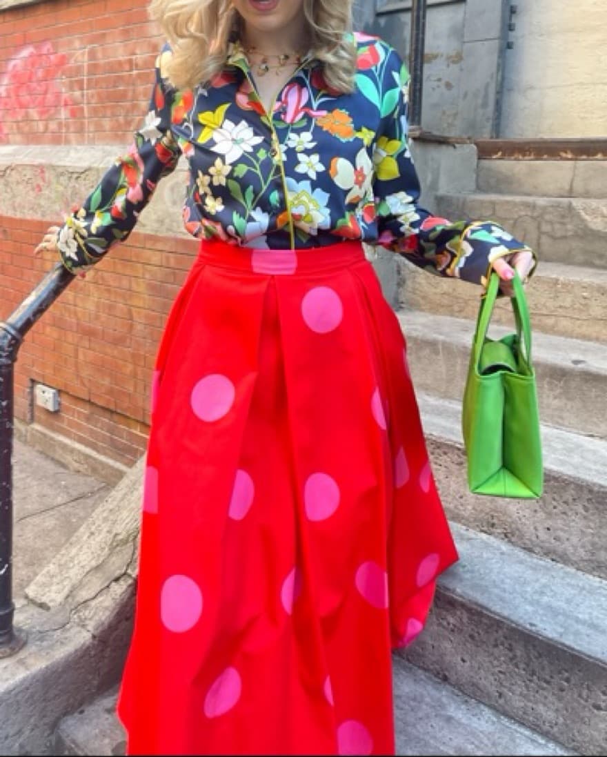 Kate Spade Polka Dot Midi Skirt - Image 1
