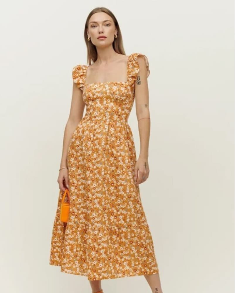 Reformation Lucila Linen Dress - Image 1