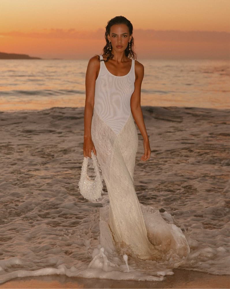 Sheer Yellow Maxi Dress - Image 1