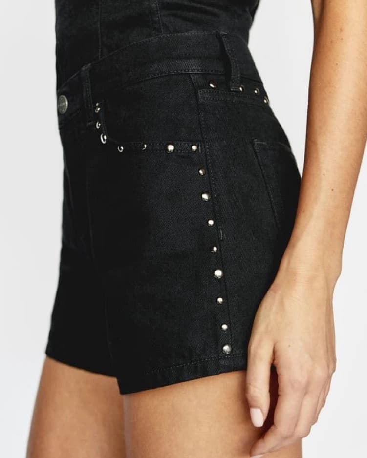 Reformation Charlie Studded Jean Short - Image 1