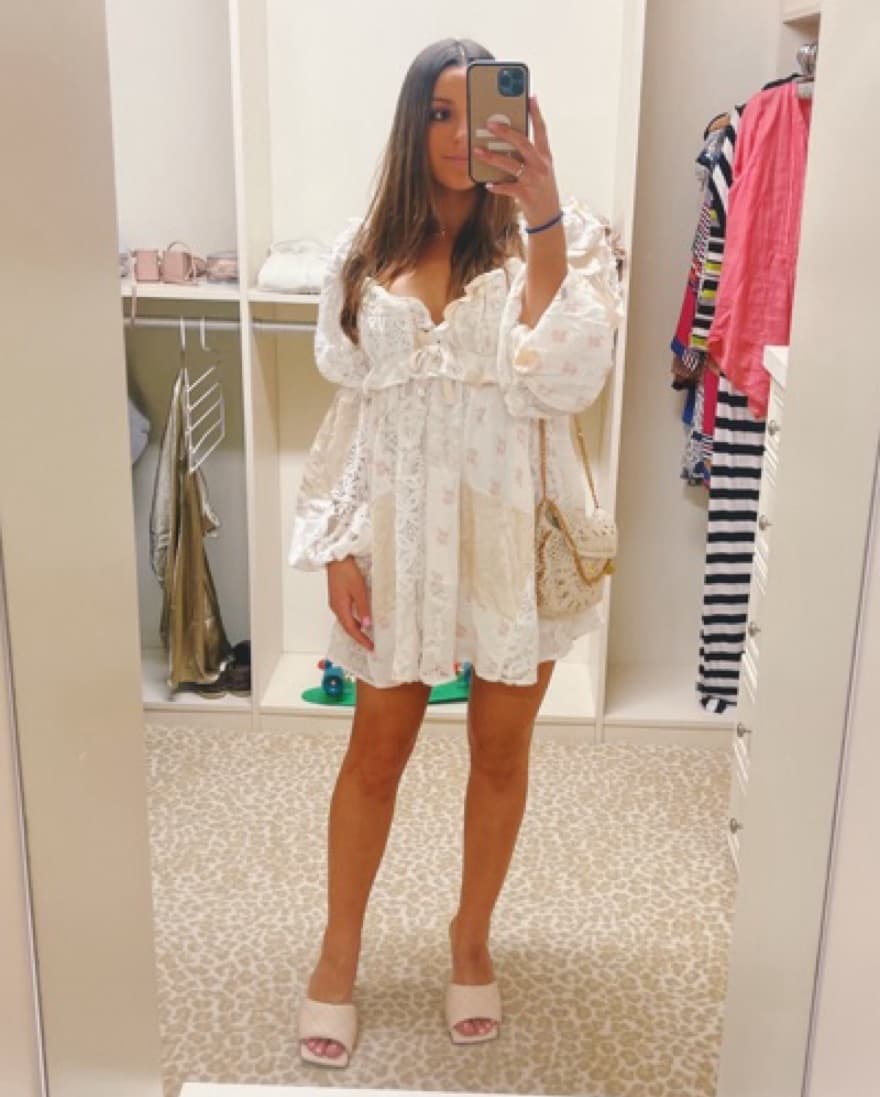 For Love And Lemons Mini Patchwork Dress - Image 1