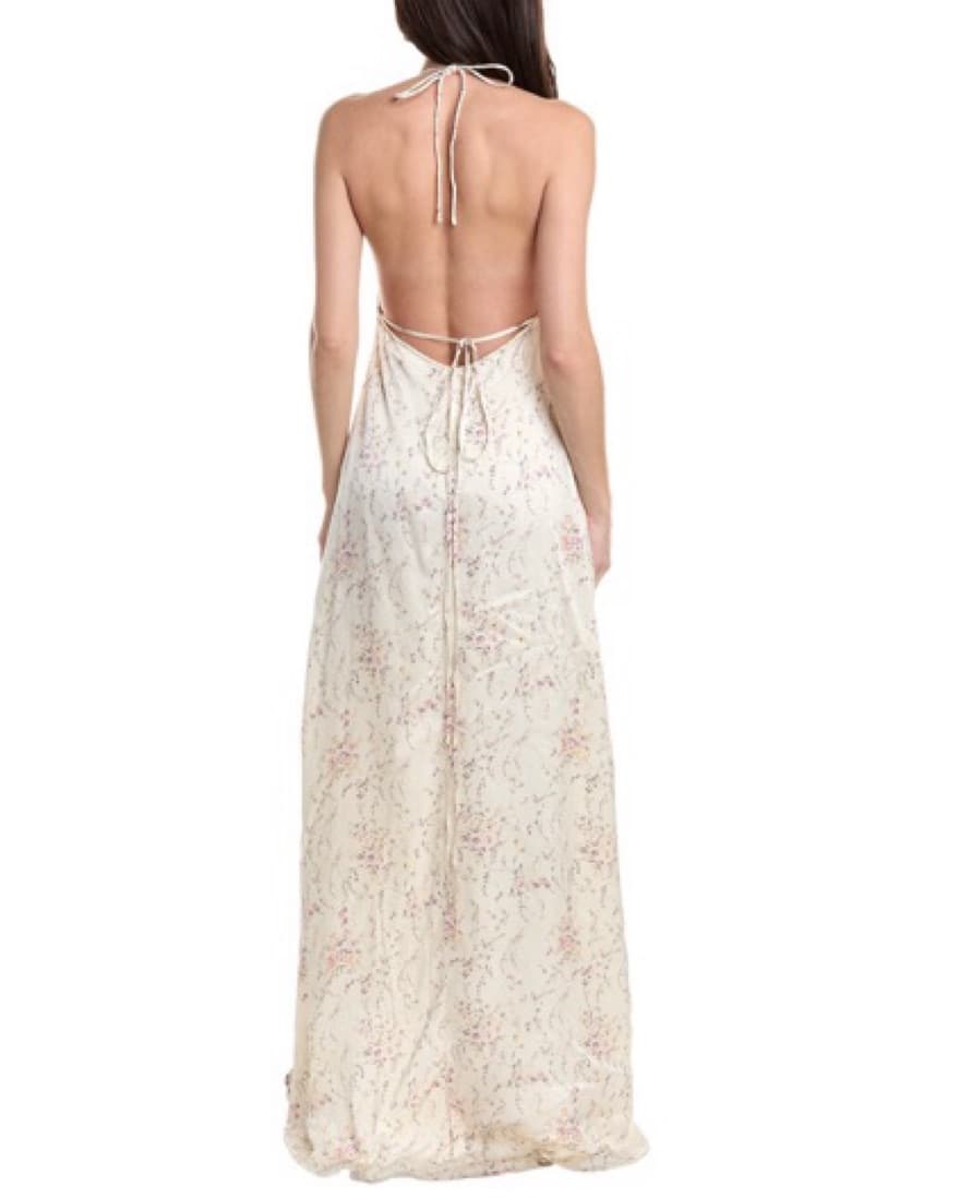LoveShackFancy Silk Maxi Dress - Image 3