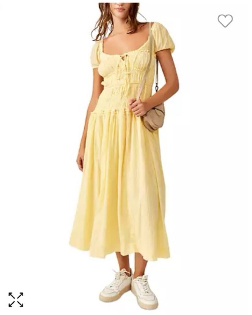 Free People Cotton Midi Dress - Image 1