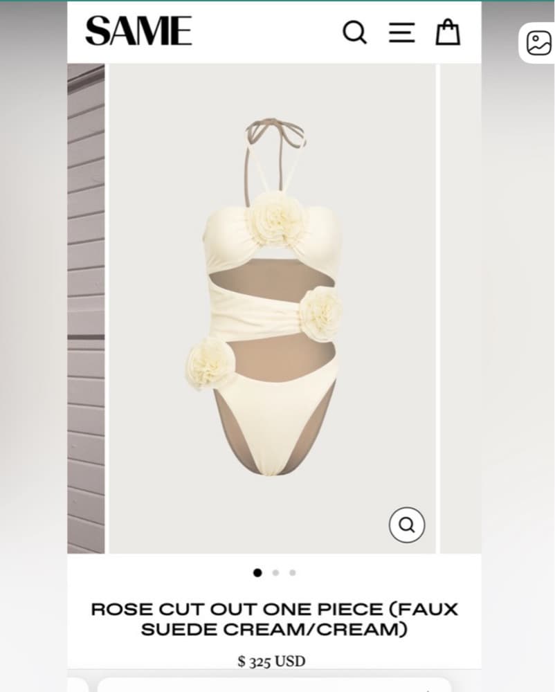 SAME Rosette cut out One Piece Swimsuit - Image 2