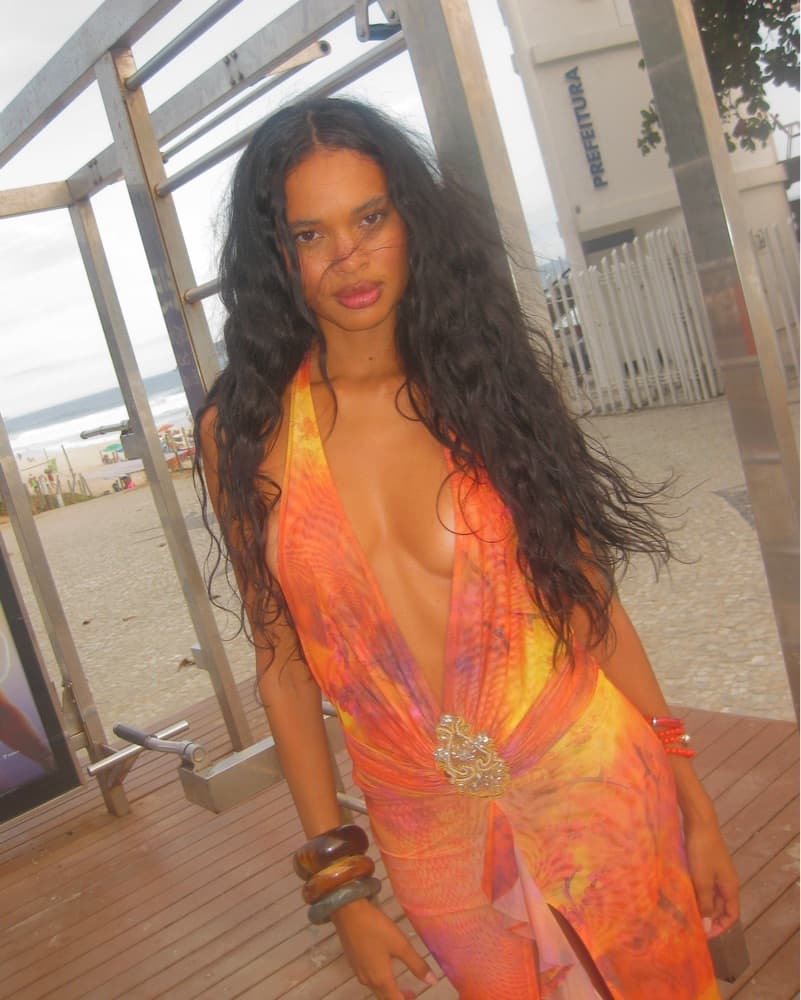 Vibrant Halter Maxi Dress - Image 1
