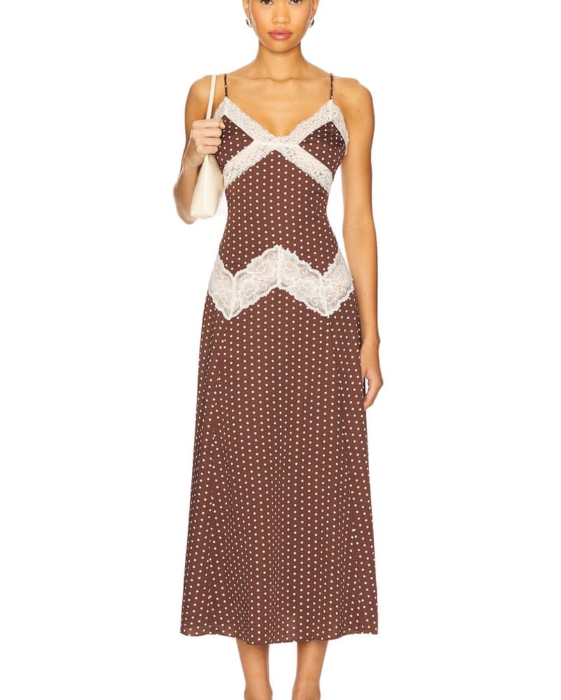 Frankies Bikini ETHEREAL SATIN MAXI DRES - Image 1