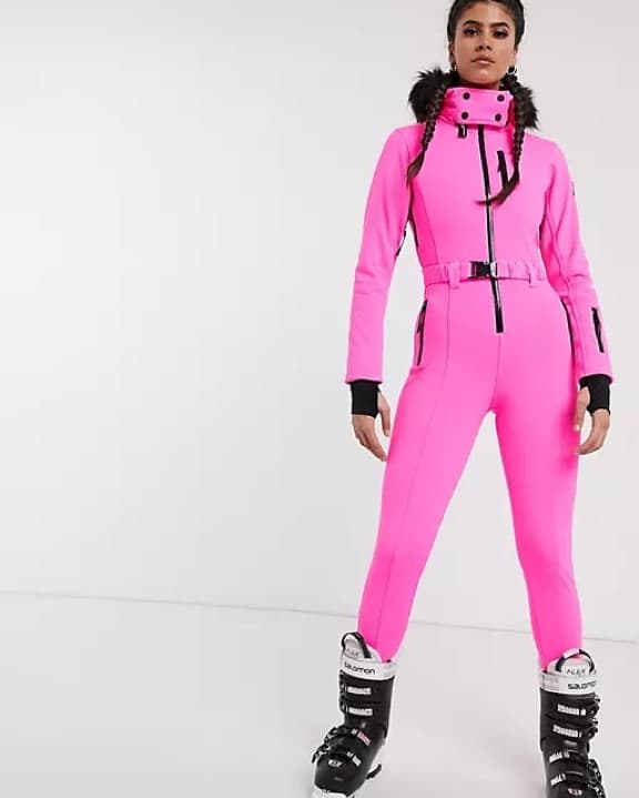 ASOS Ski Suit in Hot Pink - Image 1