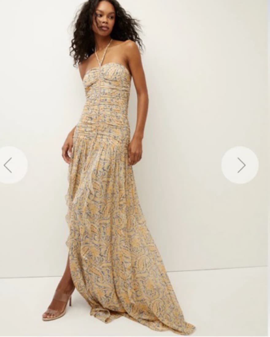 Veronica Beard Lucine Halter Maxi Dress  - Image 2