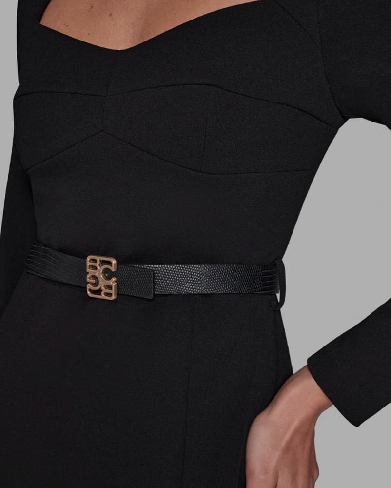 BCBG Women's Square Neck A-Line Dress - Image 2