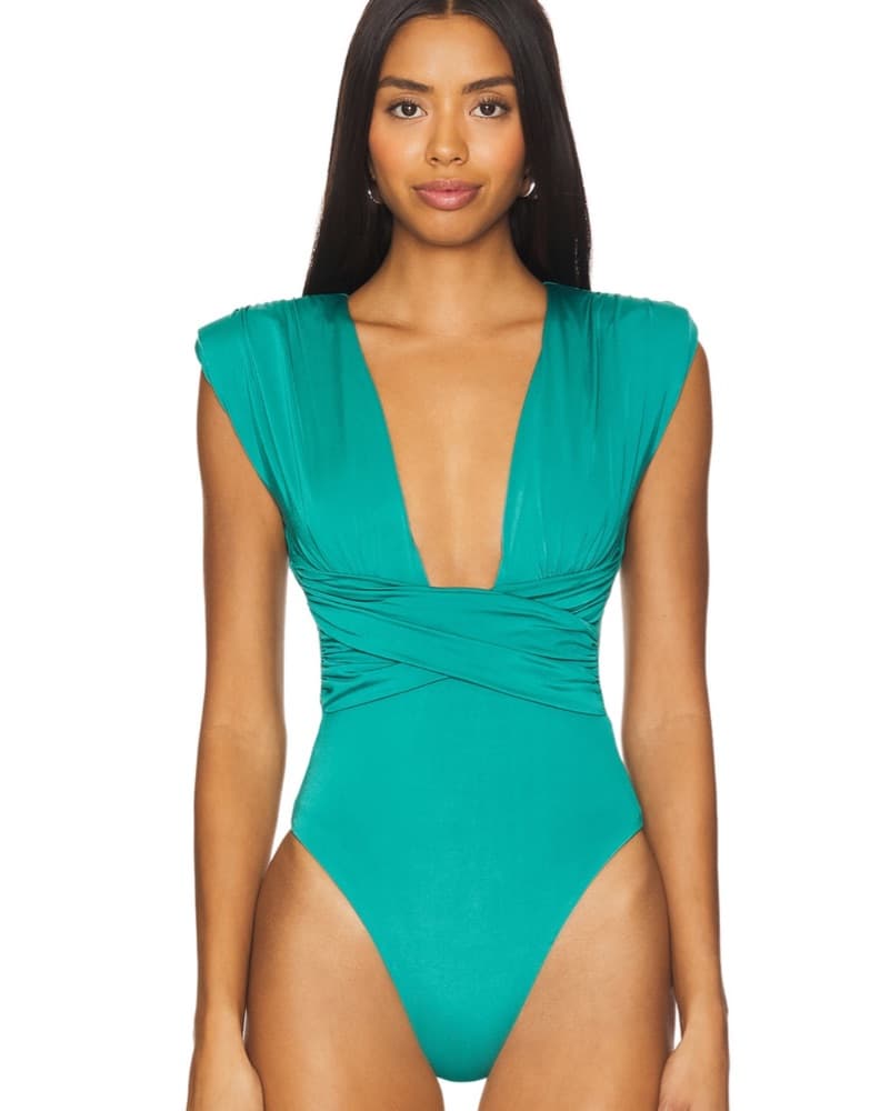 Nookie Body Suit In Emerald - Image 5