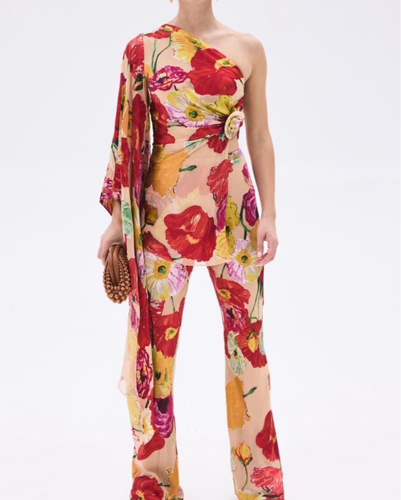 Cult Gaia Floral One-Shoulder Top - Image 2