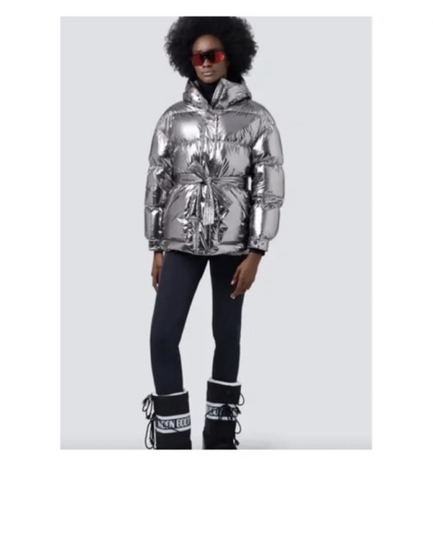 Perfect Moment Silver Puffer Ski Jacket  - Image 3
