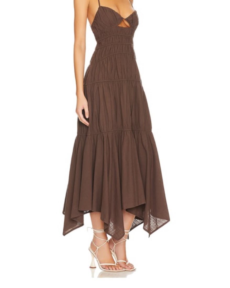 Chic Ruched Maxi Dress - Image 1