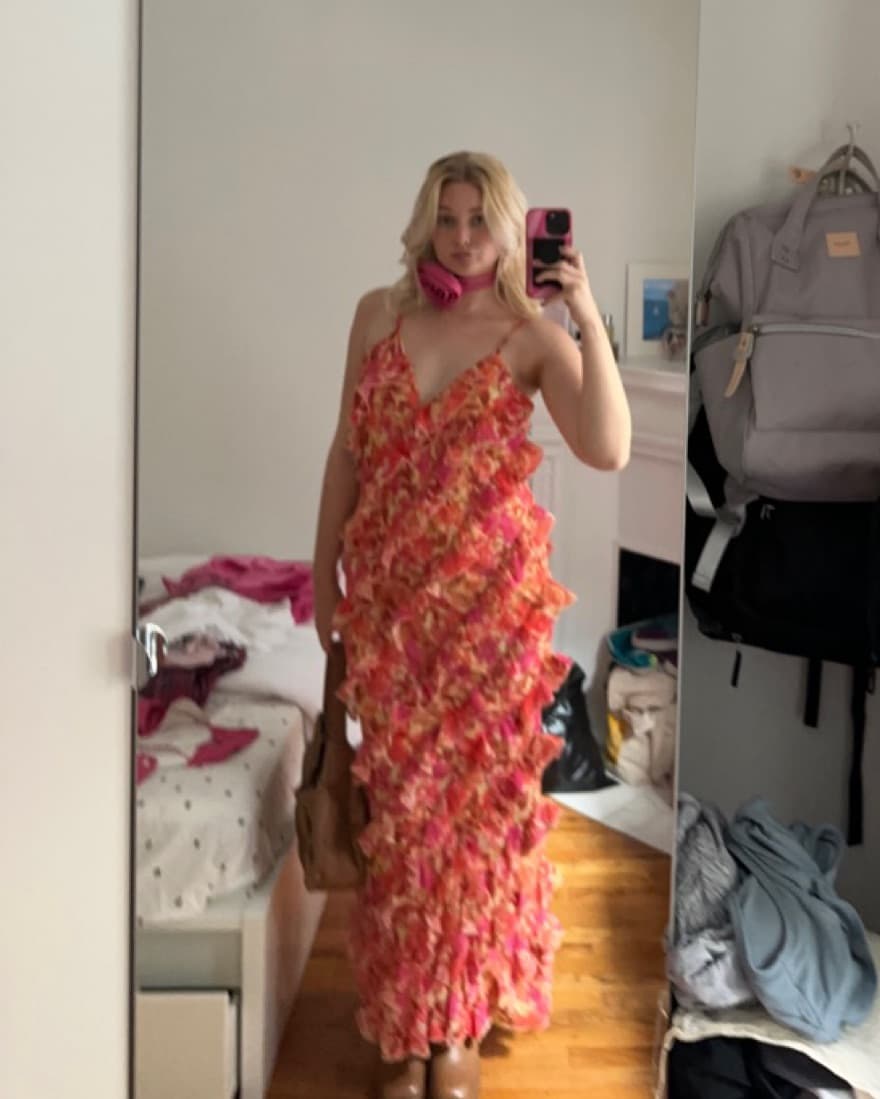 ruffle maxi dress from NA-KD - Image 2