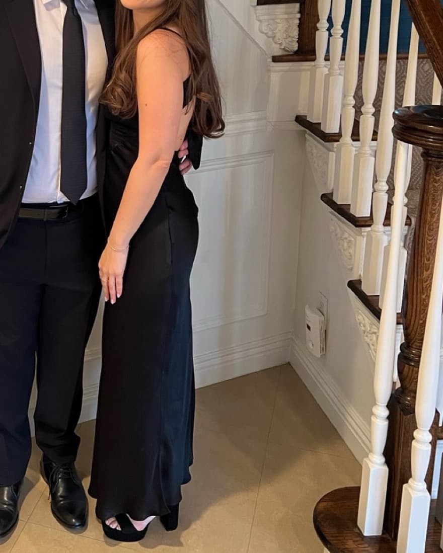 Bardot Melinda Slip Dress in Black - Image 5