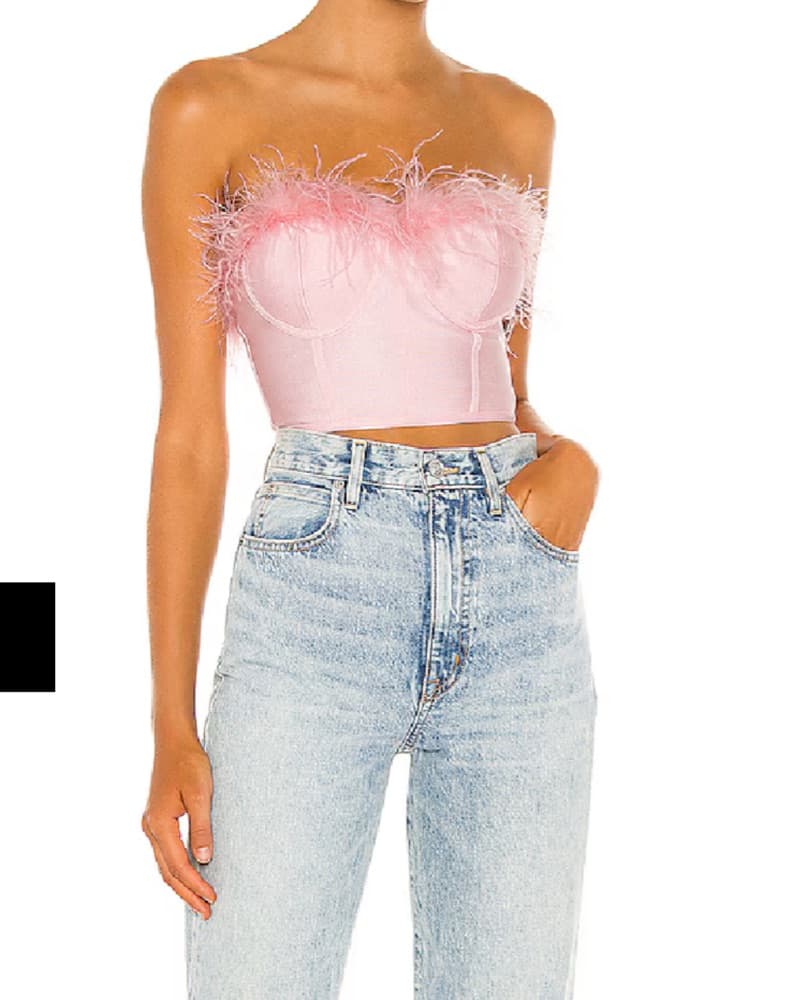 superdown Ramonna Bustier Top pink - Image 1