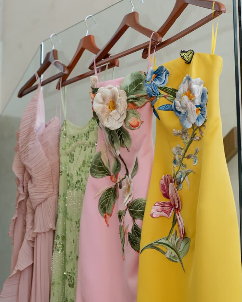 LEO LIN Rayna Floral Appliqué Dress - Image 2