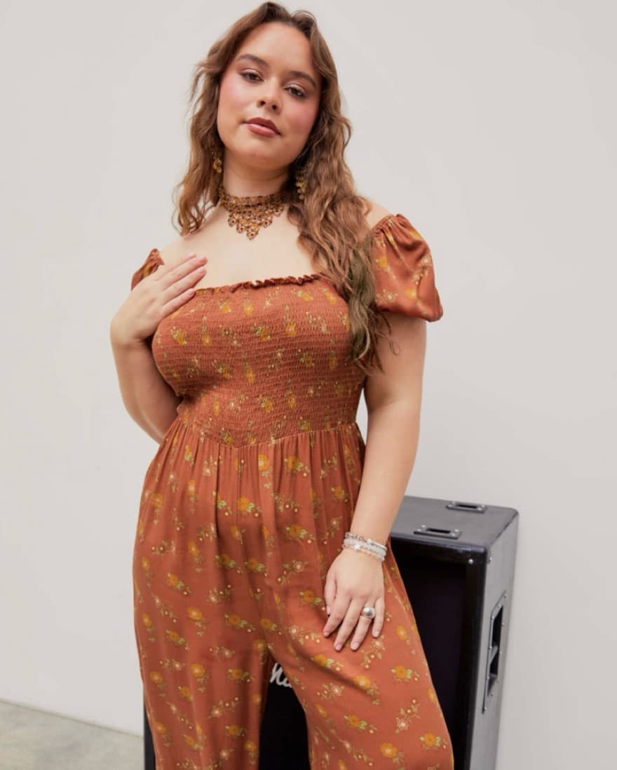 FLORAL JOGGER JUMPSUIT - Image 1