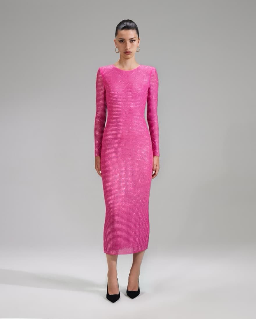 Pink Self Portrait Dress - Image 1