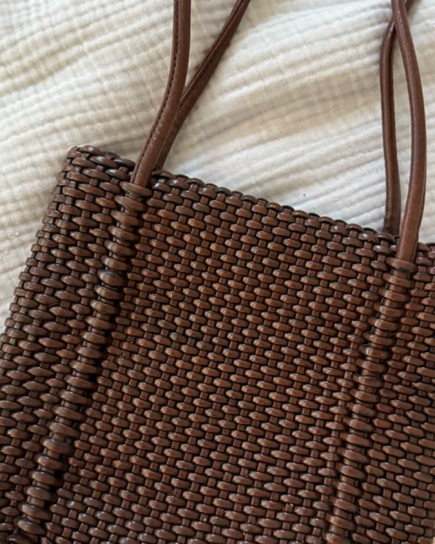 Vintage brown Leather Shoulder Bag - Image 2