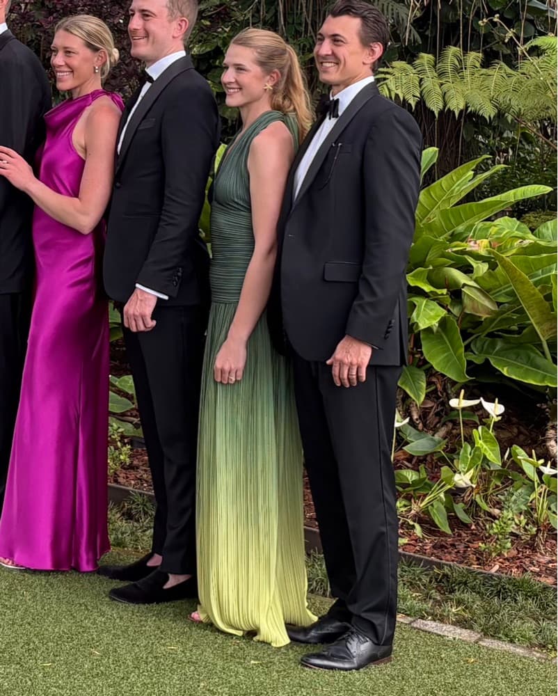 Green Ombre Drop Waist gown  - Image 3