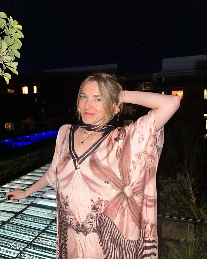 Carolina K Floral Zebra Print Dress - Image 4