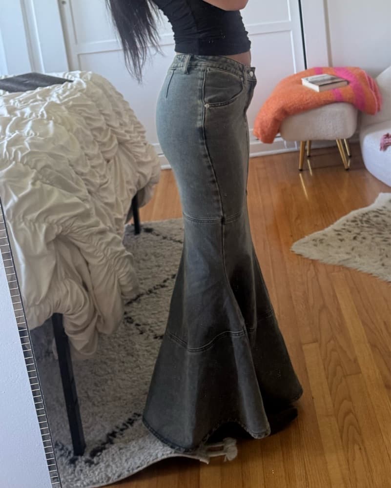 Denim Maxi Skirt - Image 4