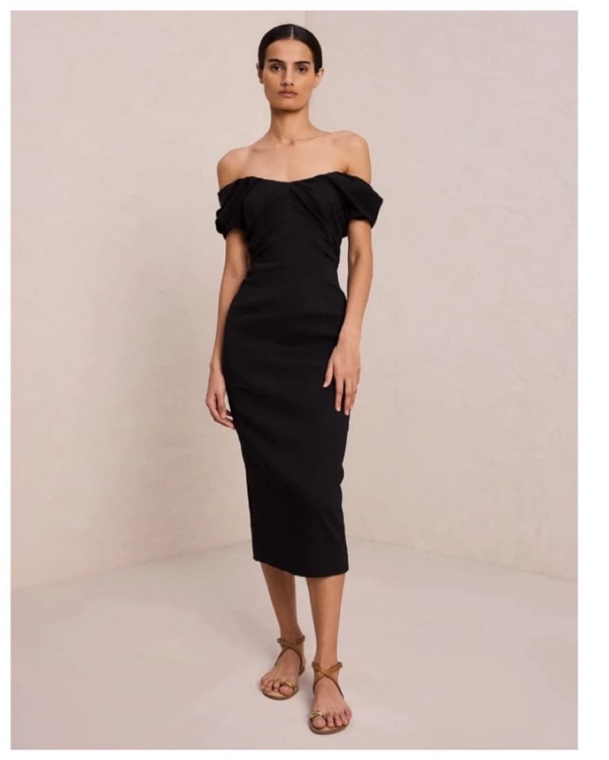 A.L.C. Nora Black Midi Dress - Image 1