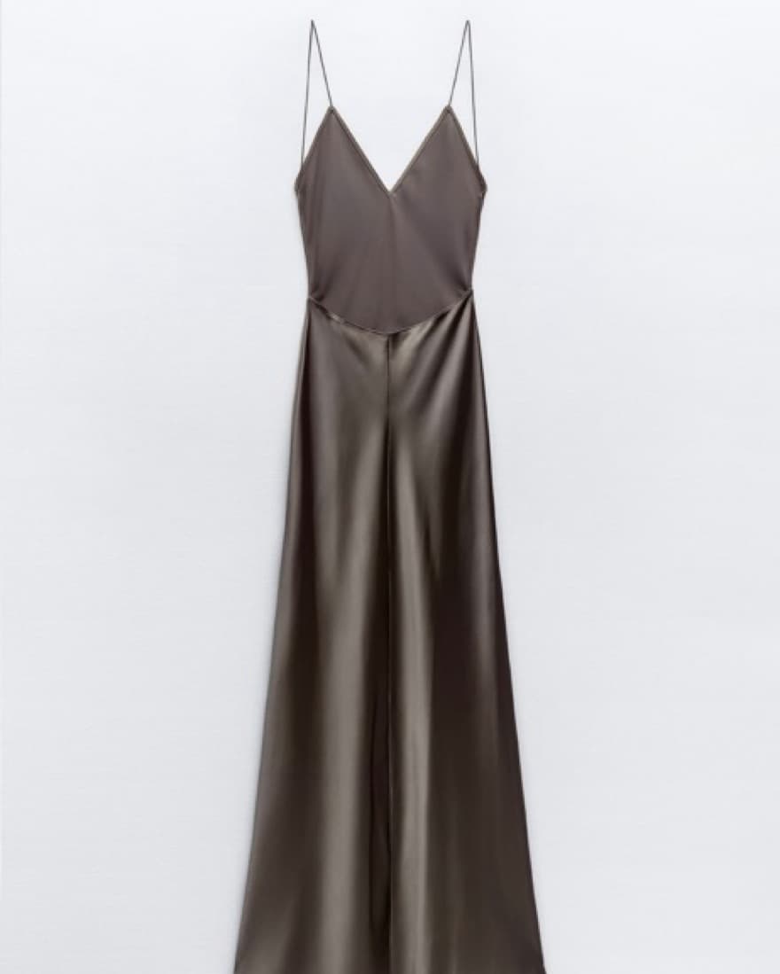 Zara Satin Slip dress - Image 5