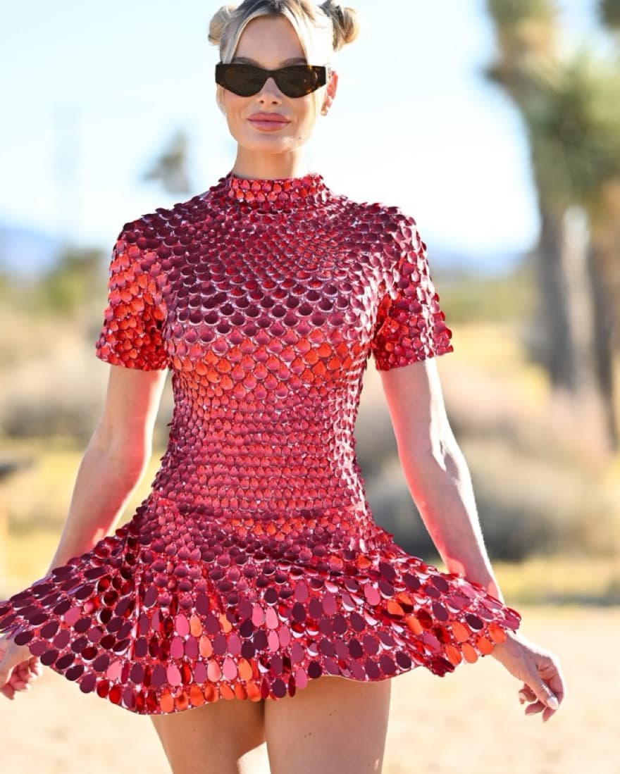 Red Sparkles Festival Dress - Image 3