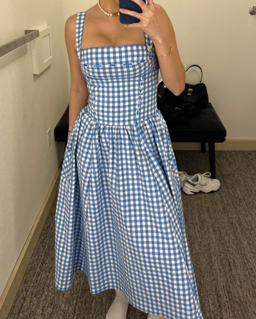House Of CB “Regatta Gingham” Dress - Image 2