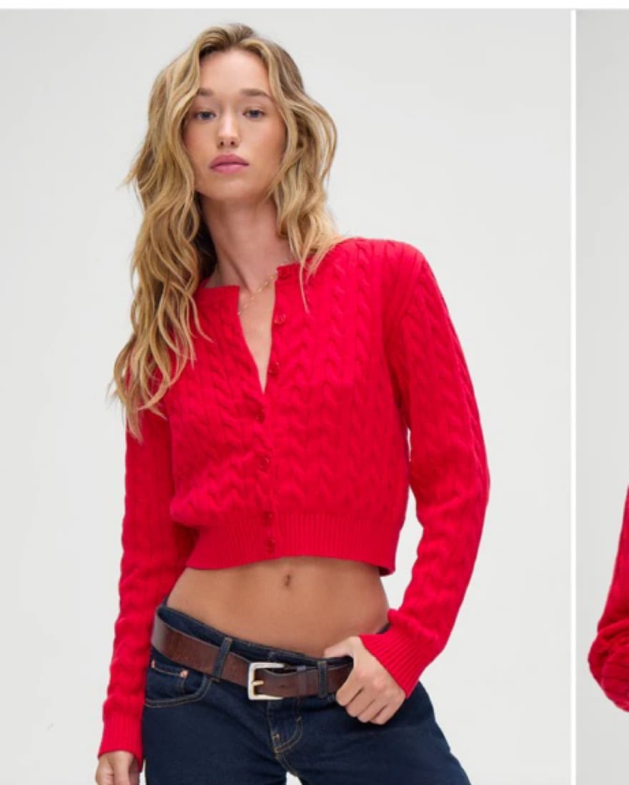 Dudley Cable Knit Cardigan - Image 1