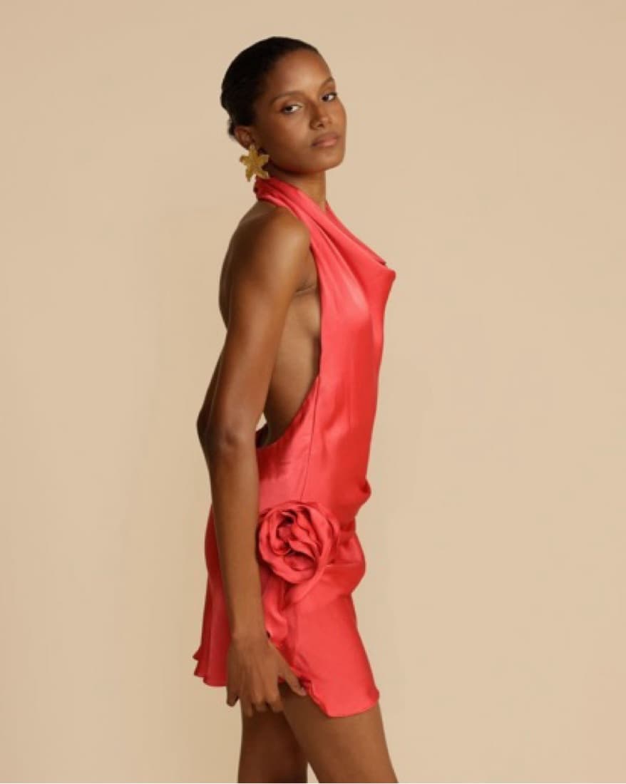 Arcina Ori Coral Red Mini Dress🌹 - Image 3