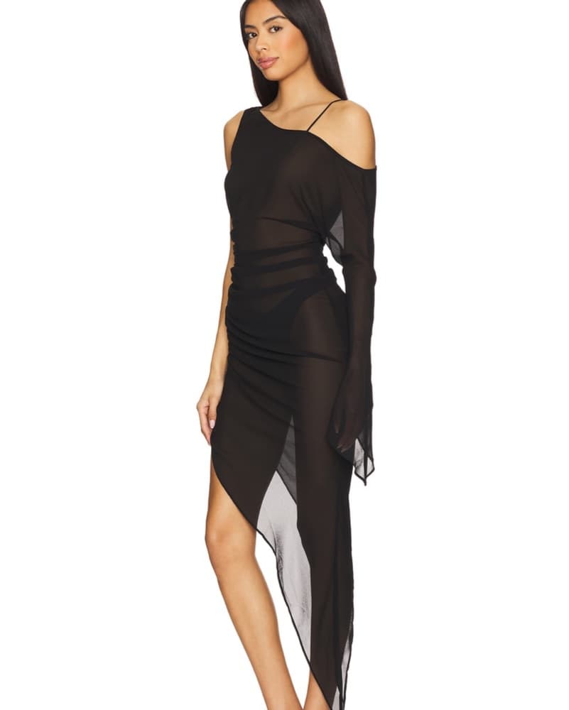 Asymmetric One-Shoulder Dress - Image 3