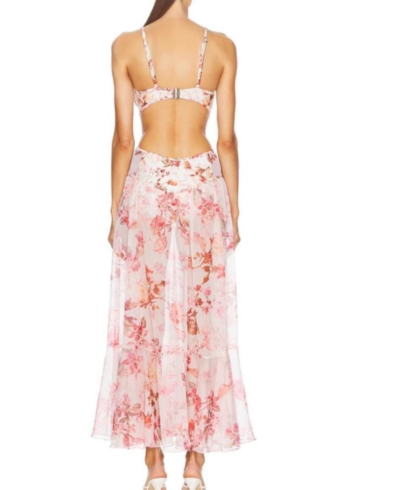 Patbo Floral Haze Bustier Beach Dress XS - Image 3