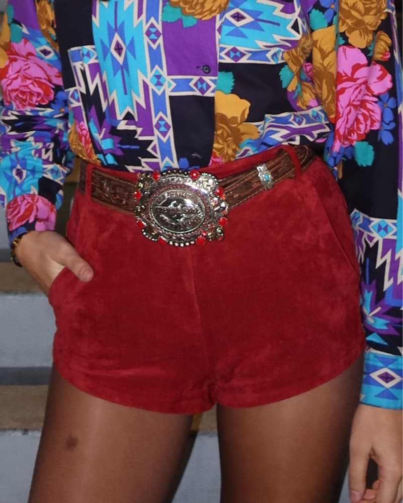 Red Micro Shorts - Image 3
