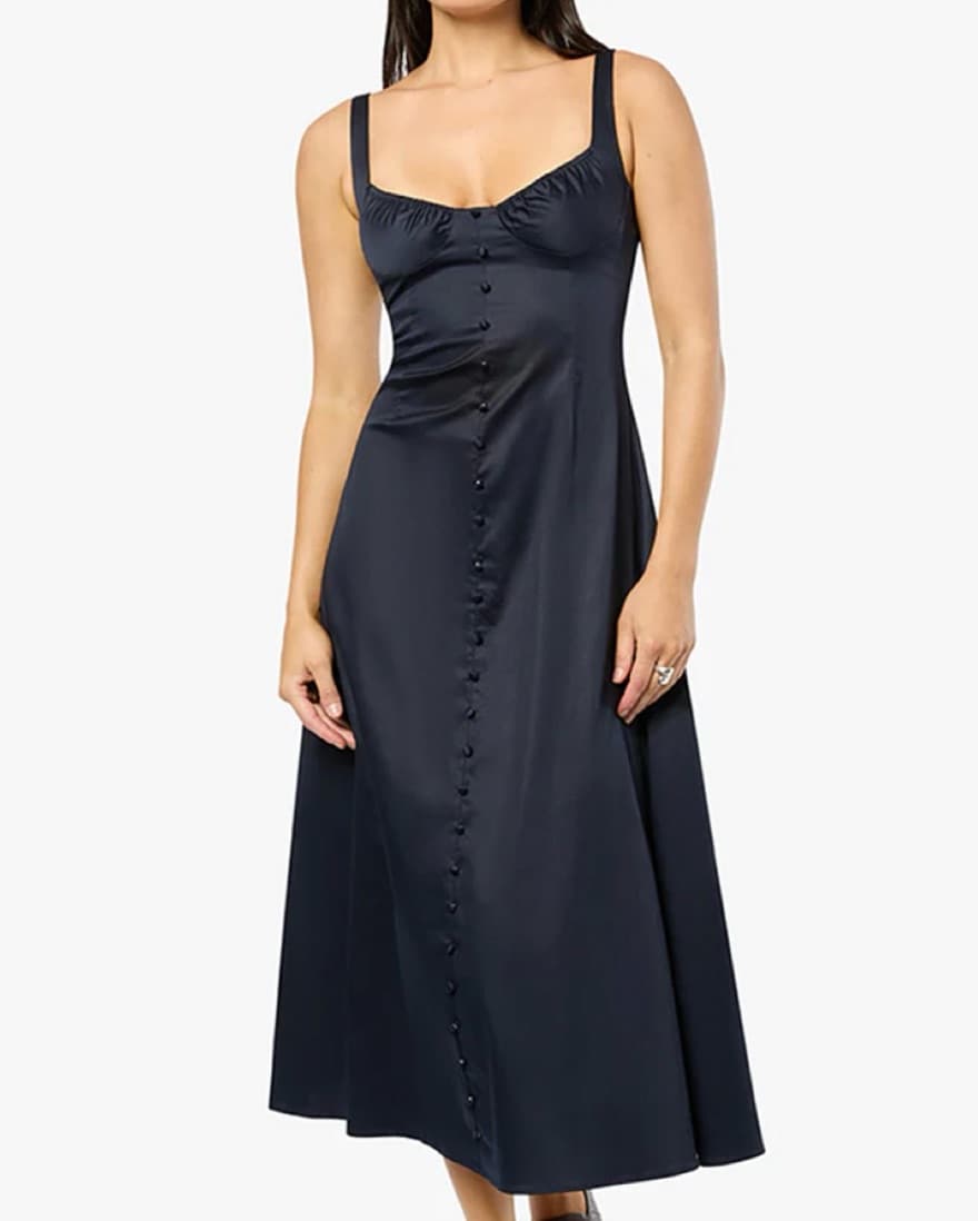 Ruched Cup Midi Dress - Image 1