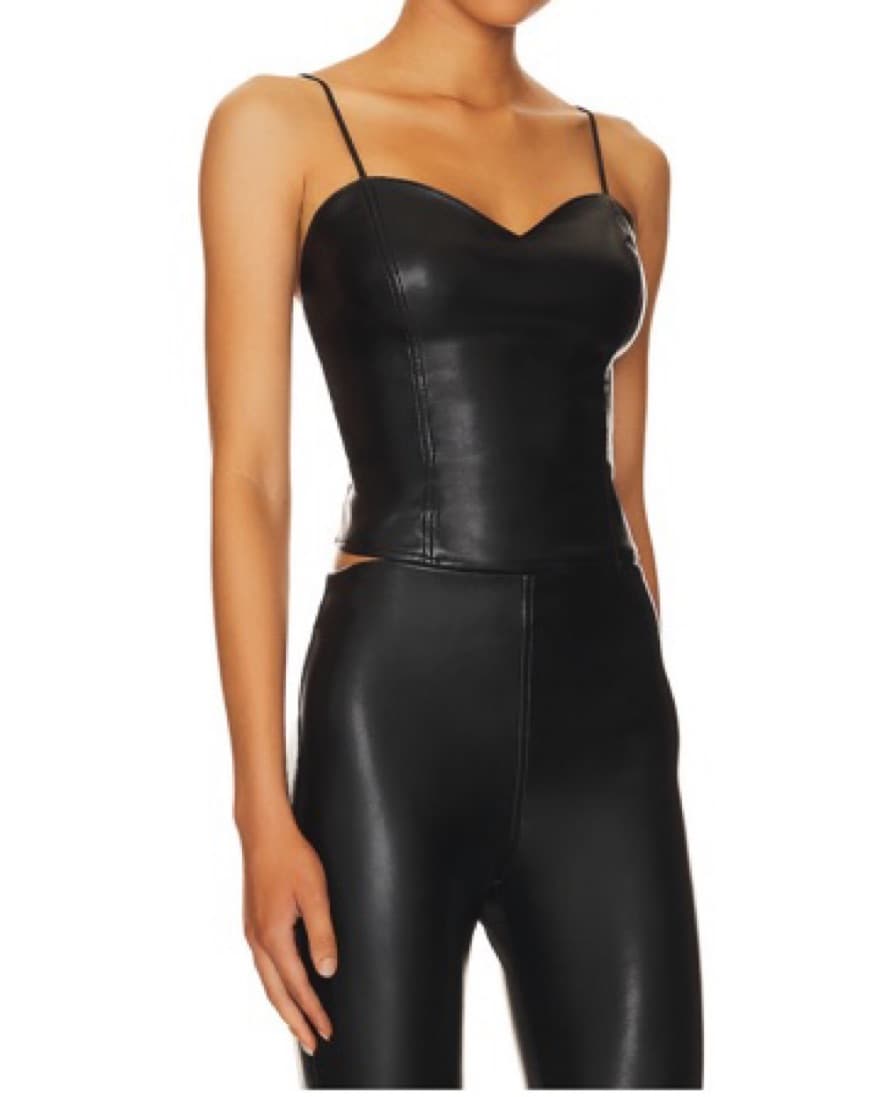 Revolve Leather Bustier Top - Image 2