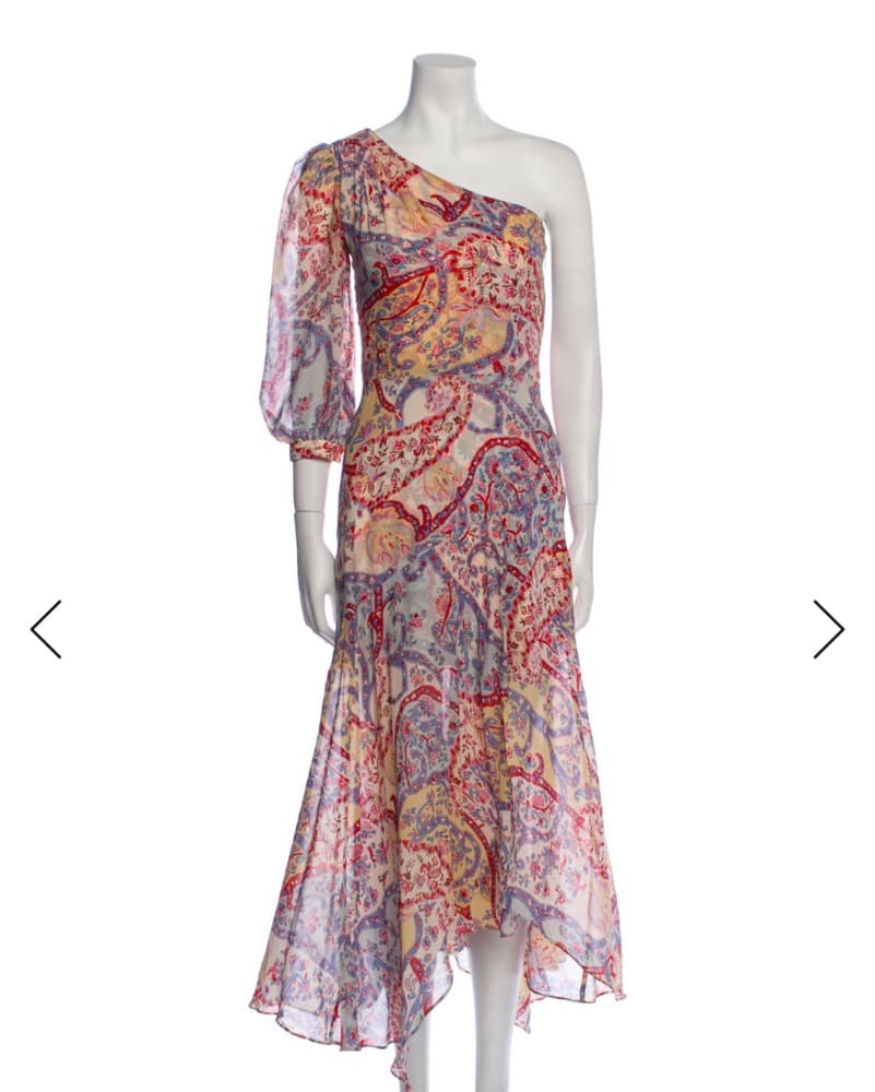Veronica Beard Paisley Silk Long Dress - Image 1