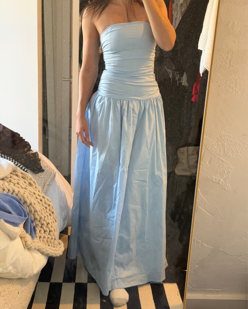 Blue Wedding Guest Dress Peppermayo Carmel Maxi  - Image 2