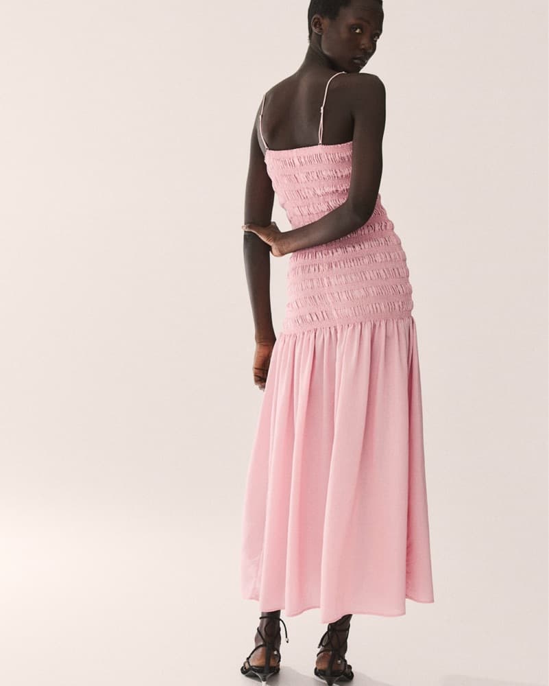 Pink Smocked Dress - Image 2