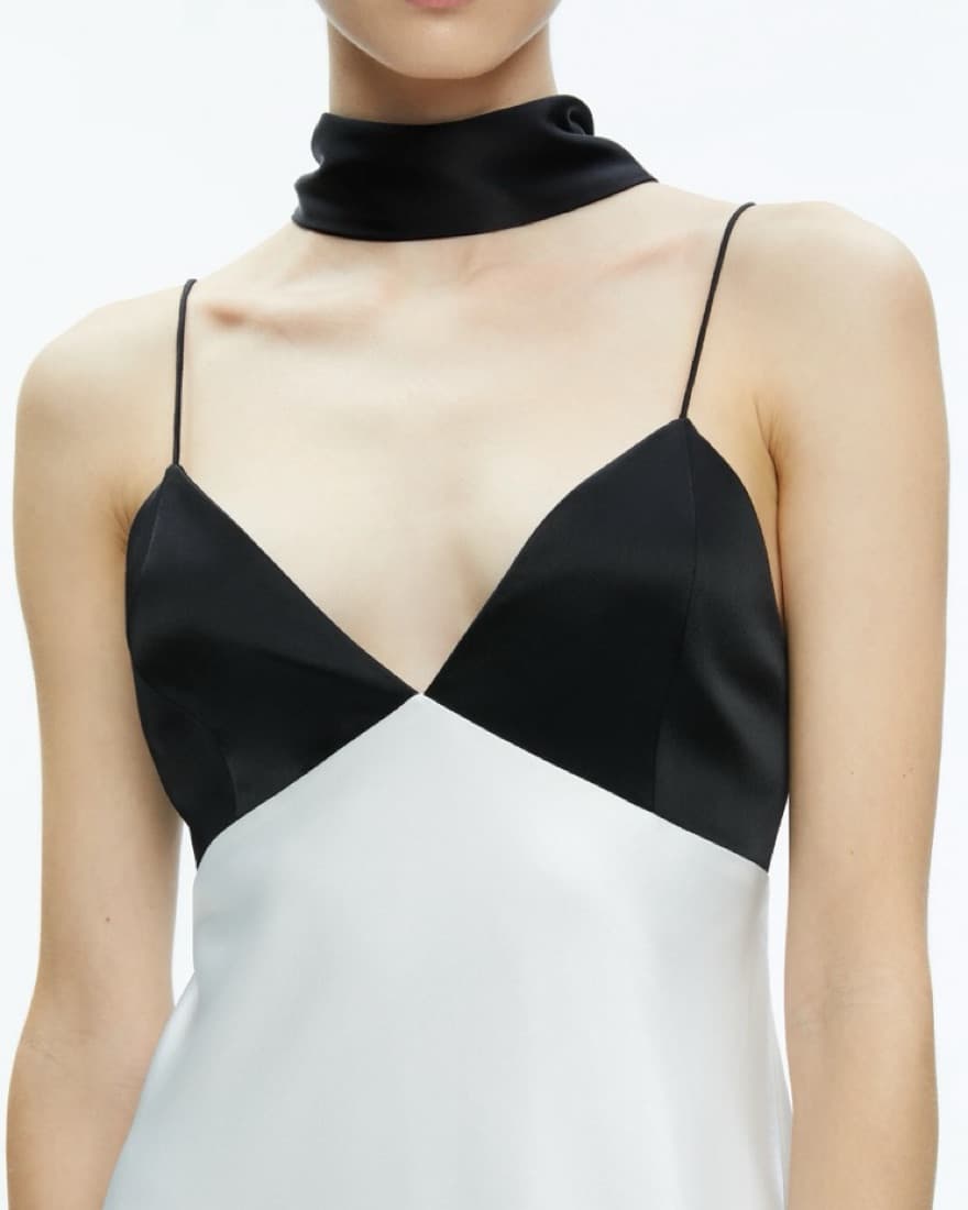 Alice + Olivia Scarf Mini V-Neck Dress - Image 5